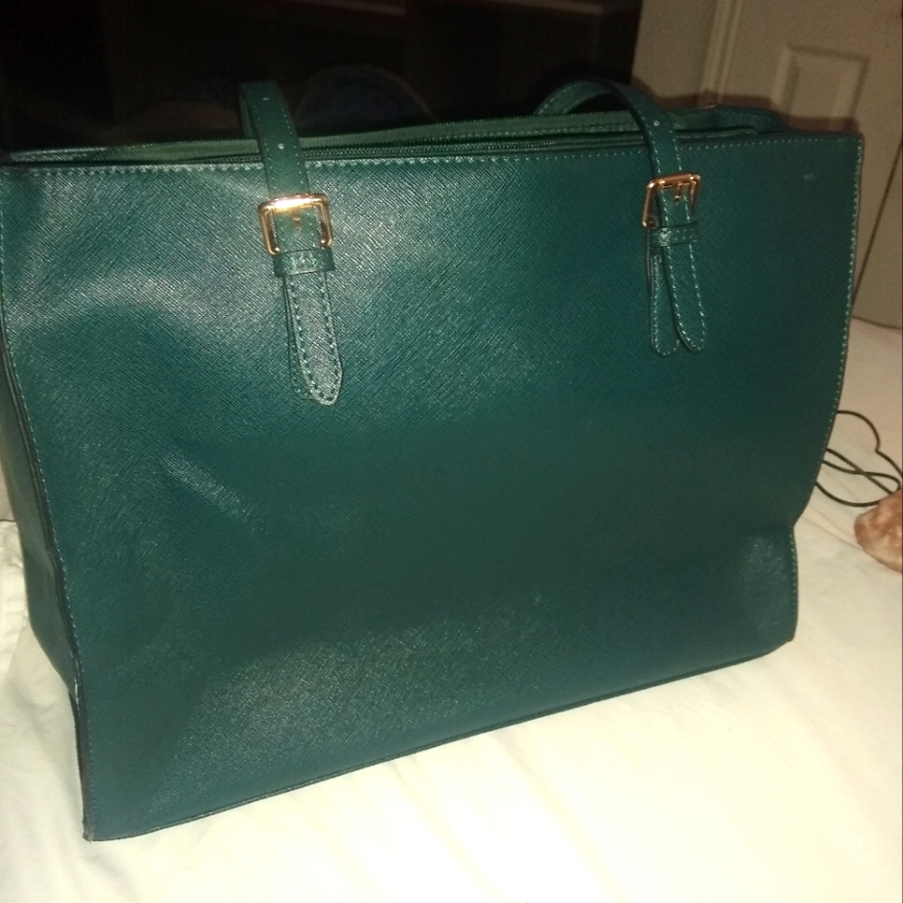 Green Tote/Purse-Laptop carrier